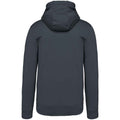 Dark Grey - Back - Kariban Mens Hooded Sweatshirt