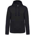 Black - Front - Kariban Mens Hooded Sweatshirt