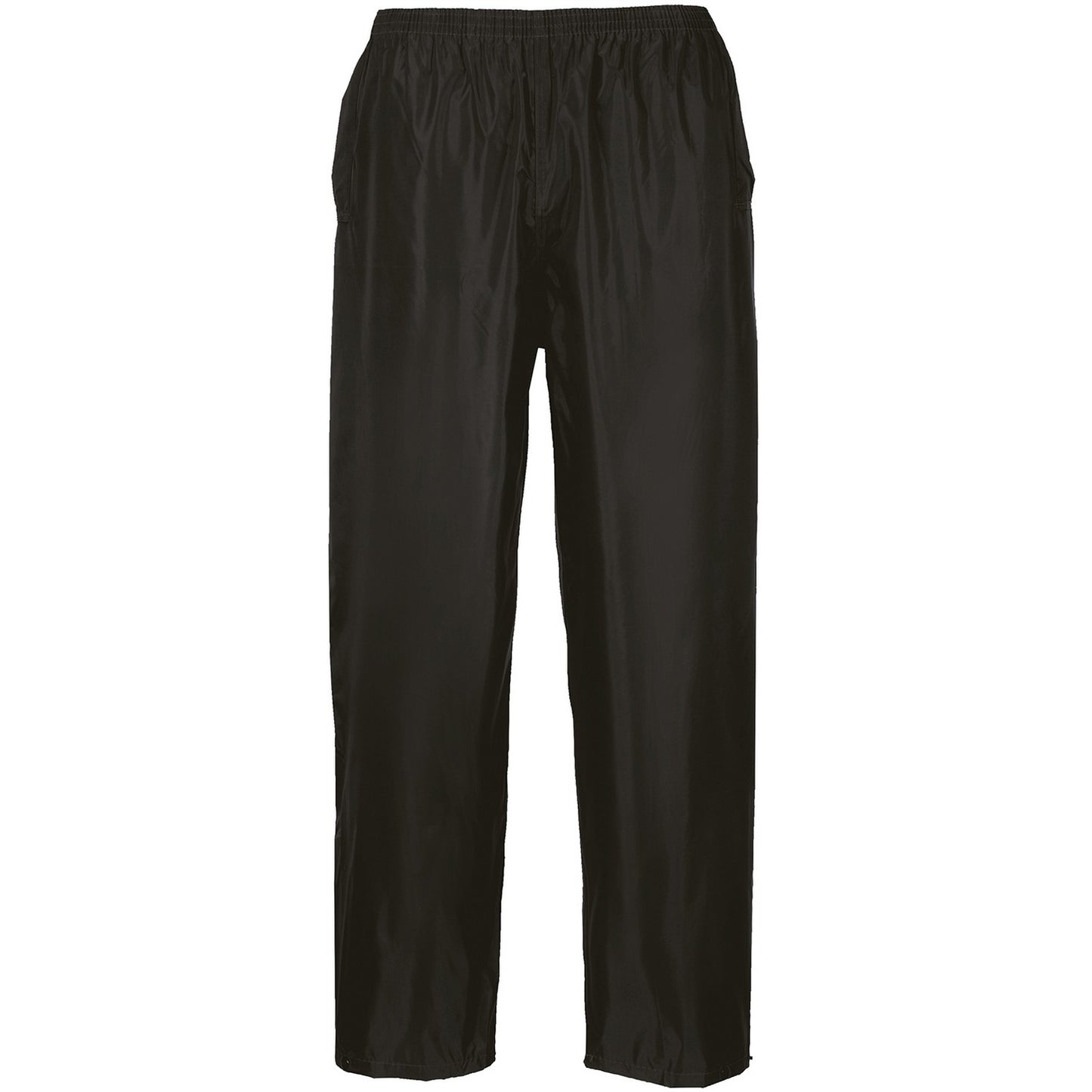 Black - Front - Portwest Mens Classic Waterproof Trousers