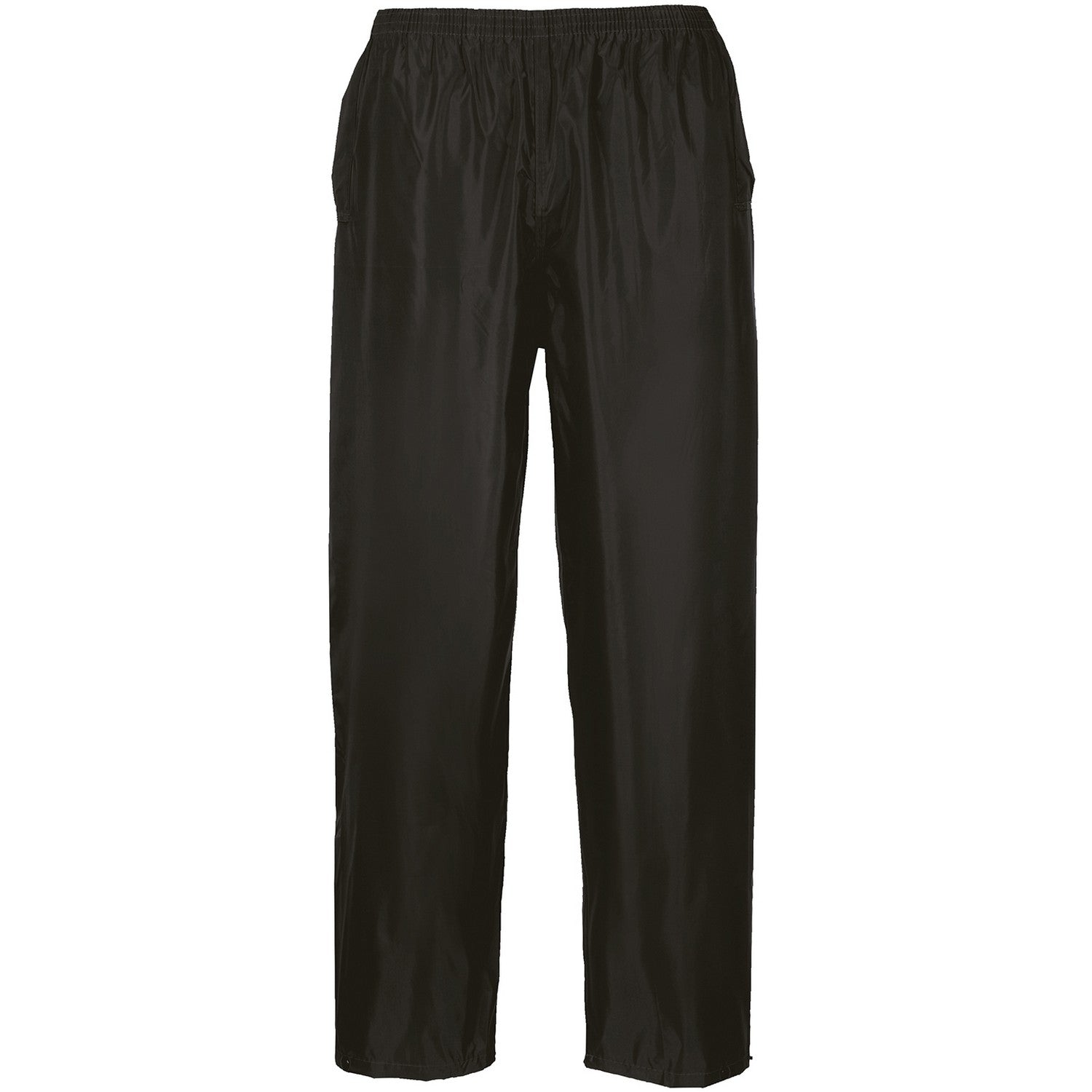 Black - Front - Portwest Mens Classic Waterproof Trousers