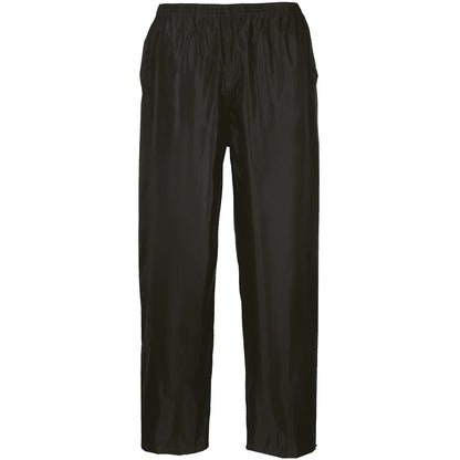 Black - Front - Portwest Mens Classic Waterproof Trousers