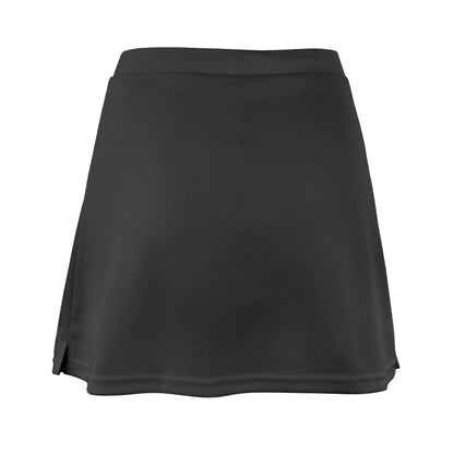 Black - Back - Spiro Womens-Ladies Plain Skort