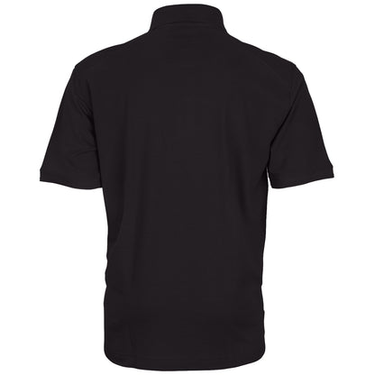 Black - Back - WORK-GUARD By Result Mens Apex Pique Polo Shirt