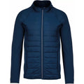 Sporty Navy - Front - Proact Mens Dual Material Sports Padded Jacket