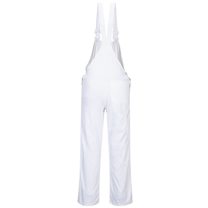 White - Back - Portwest Unisex Adult Bolton Painters Bib And Brace Overall
