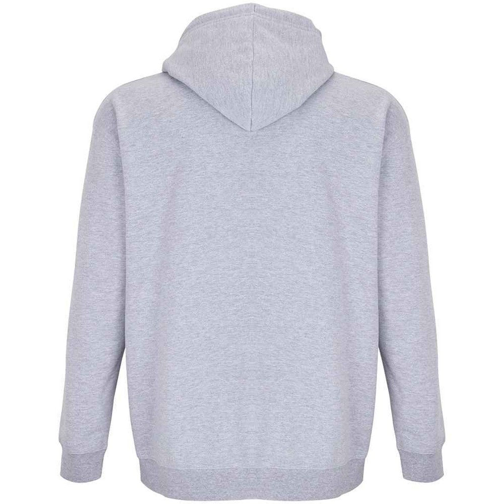 Grey Marl - Back - SOLS Unisex Adult Carter Marl Full Zip Hoodie