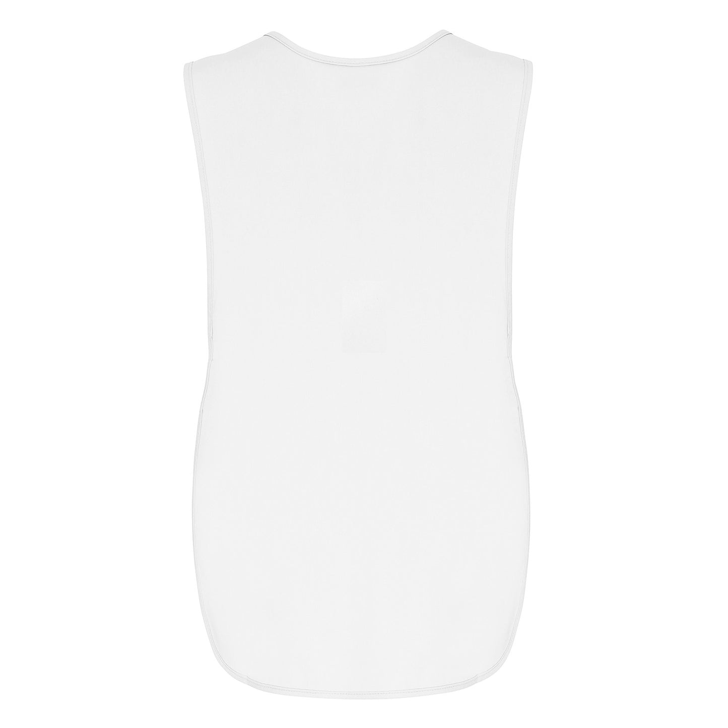 White - Back - Premier Plain Pocket Tabard