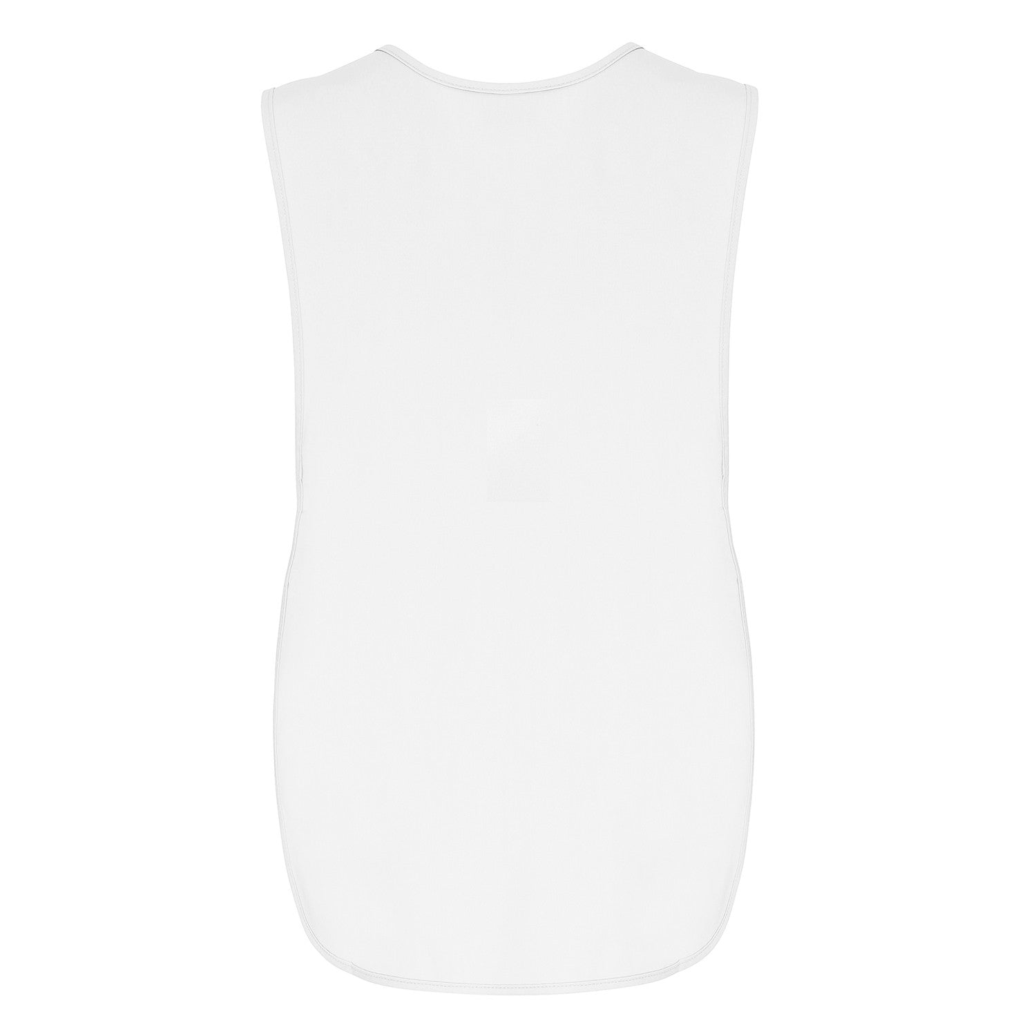 White - Back - Premier Plain Pocket Tabard