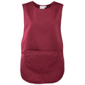 Burgundy - Front - Premier Plain Pocket Tabard