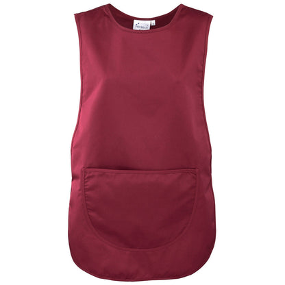 Burgundy - Front - Premier Plain Pocket Tabard