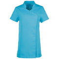 Turquoise - Front - Premier Womens-Ladies Orchid Short-Sleeved Tunic