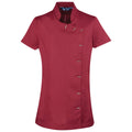 Burgundy - Front - Premier Womens-Ladies Orchid Short-Sleeved Tunic