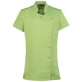 Lime - Front - Premier Womens-Ladies Orchid Short-Sleeved Tunic