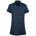 Navy - Front - Premier Womens-Ladies Orchid Short-Sleeved Tunic