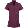 Aubergine - Front - Premier Womens-Ladies Orchid Short-Sleeved Tunic