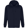 French Navy - Front - SOLS Unisex Adult Carter Full Zip Hoodie