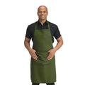 Olive - Front - Dennys Pocket Bibbed Full Apron