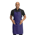 Purple - Front - Dennys Pocket Bibbed Full Apron