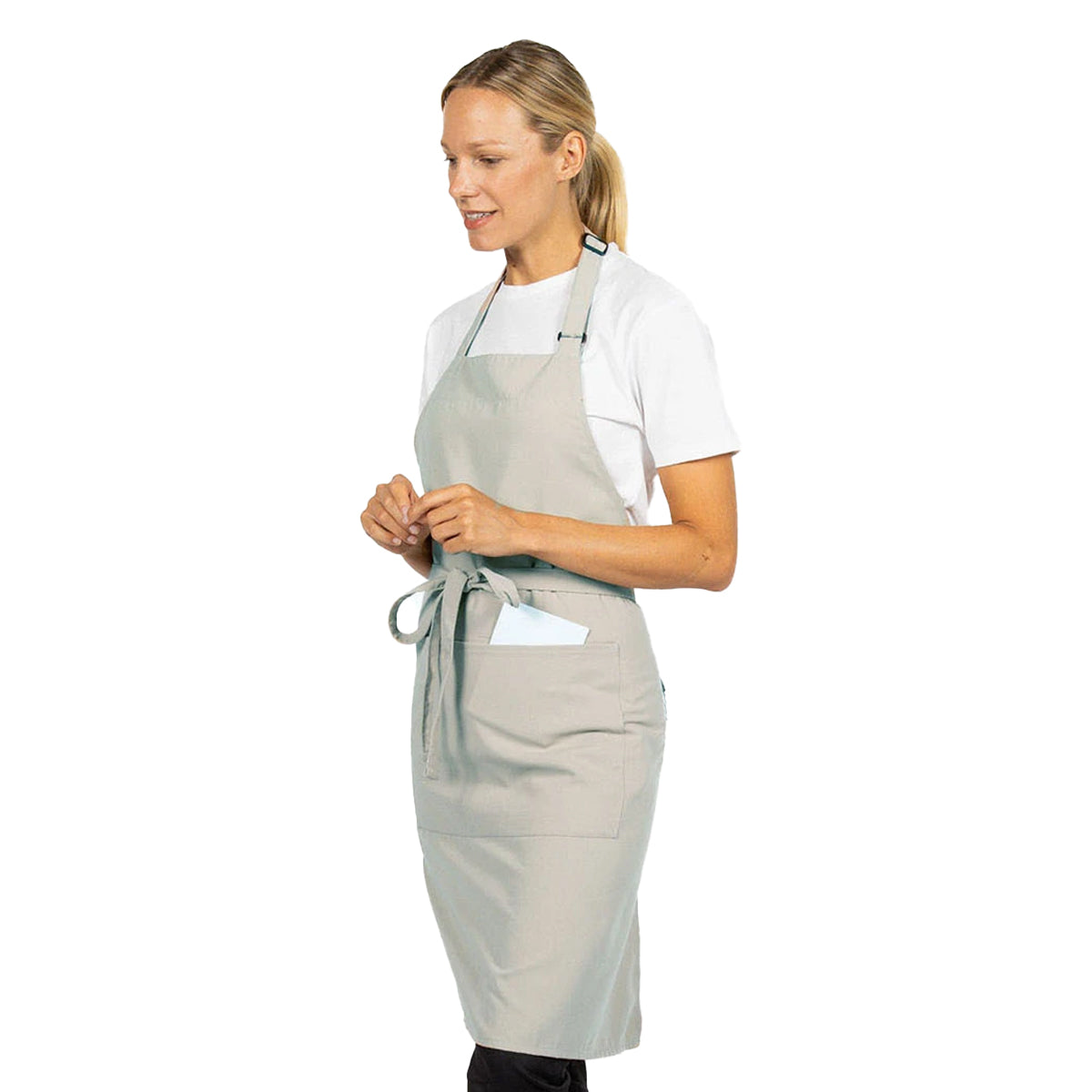 Sage - Front - Dennys Pocket Bibbed Full Apron
