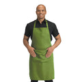 Light Olive - Front - Dennys Pocket Bibbed Full Apron