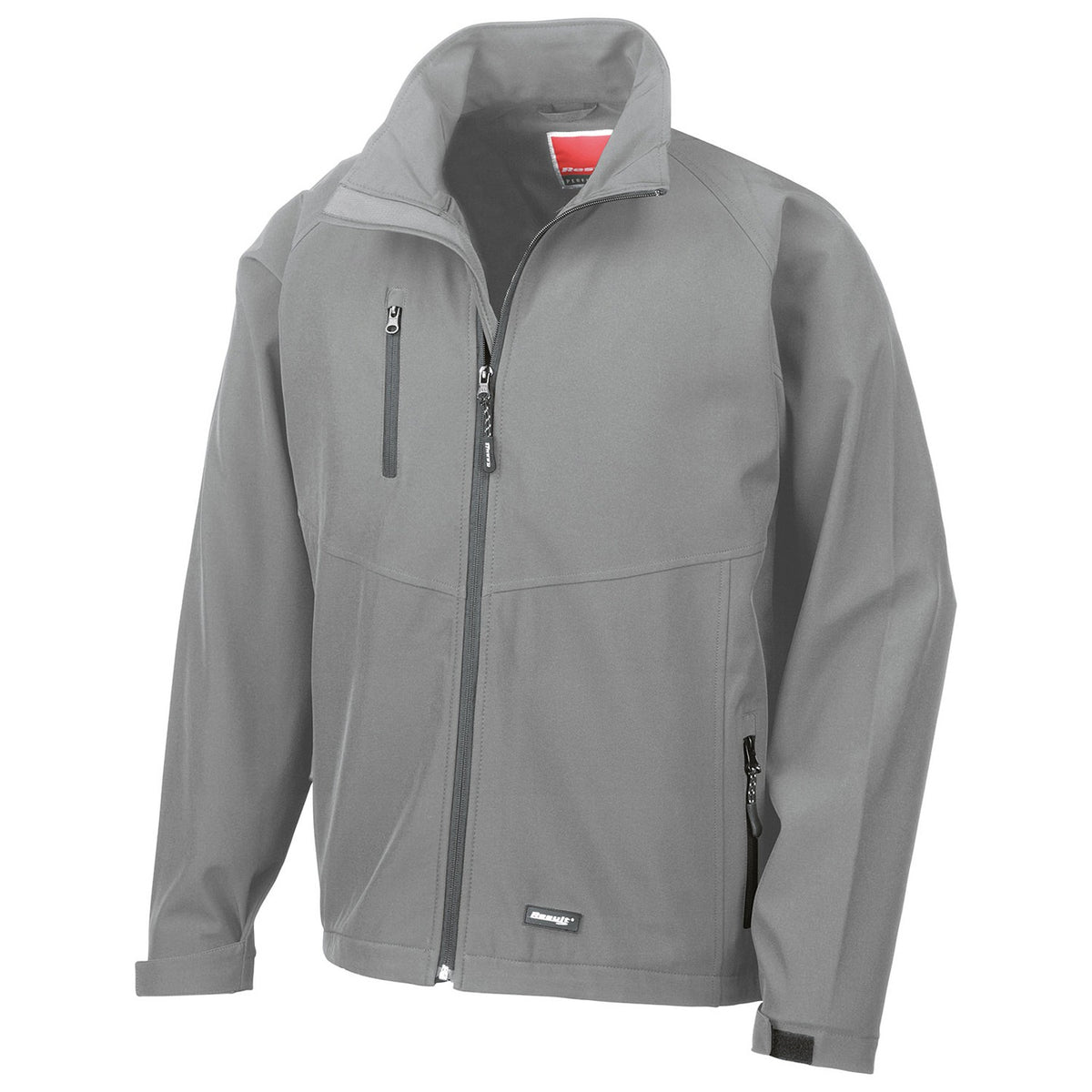 Silver Grey - Front - Result Mens Soft Shell Jacket