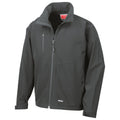 Black - Front - Result Mens Soft Shell Jacket