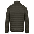 Dark Khaki - Back - Kariban Mens Lightweight Padded Jacket