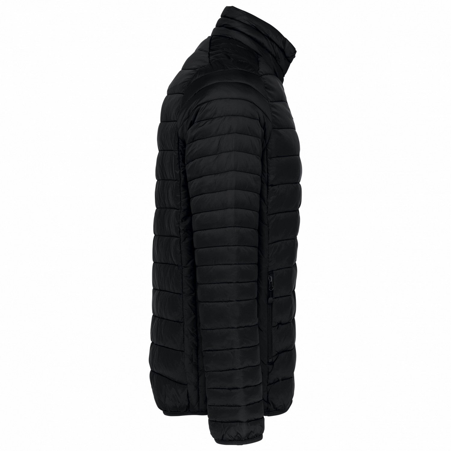 Black - Side - Kariban Mens Lightweight Padded Jacket