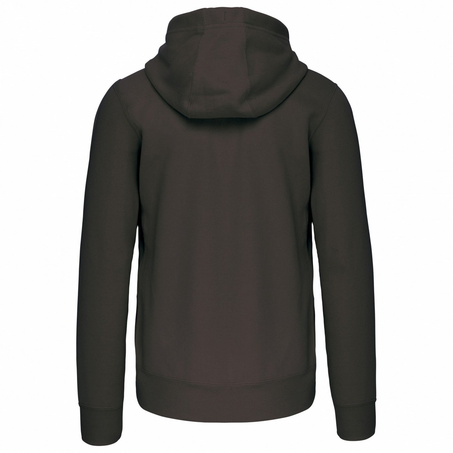 Dark Grey - Back - Kariban Unisex Adult Full Zip Hoodie