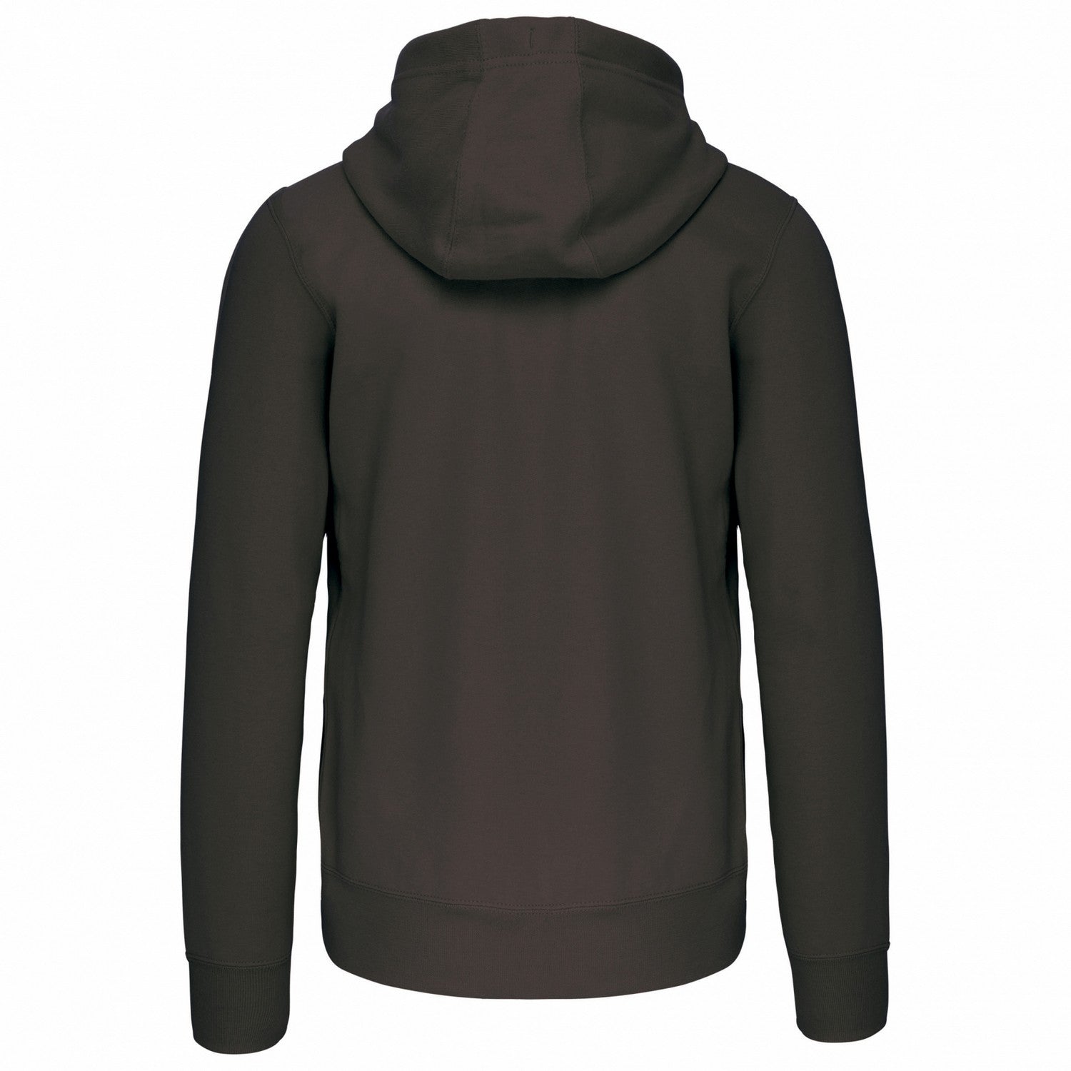 Dark Grey - Back - Kariban Unisex Adult Full Zip Hoodie