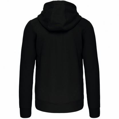 Black - Back - Kariban Unisex Adult Full Zip Hoodie