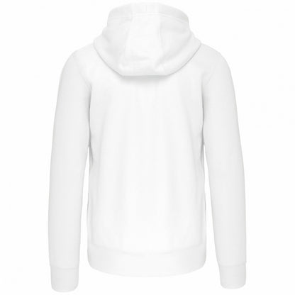 White - Back - Kariban Unisex Adult Full Zip Hoodie