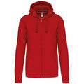 Red - Front - Kariban Unisex Adult Full Zip Hoodie