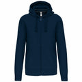 Navy - Front - Kariban Unisex Adult Full Zip Hoodie