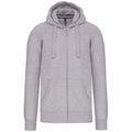 Oxford Grey - Front - Kariban Unisex Adult Full Zip Hoodie