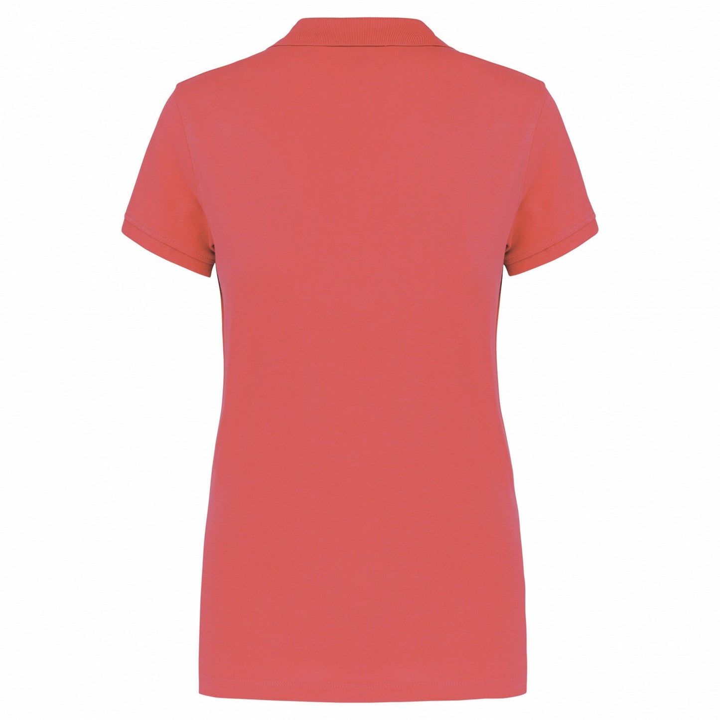 True Coral - Back - Kariban Womens-Ladies Pique Polo Shirt