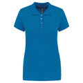 Tropical Blue - Front - Kariban Womens-Ladies Pique Polo Shirt