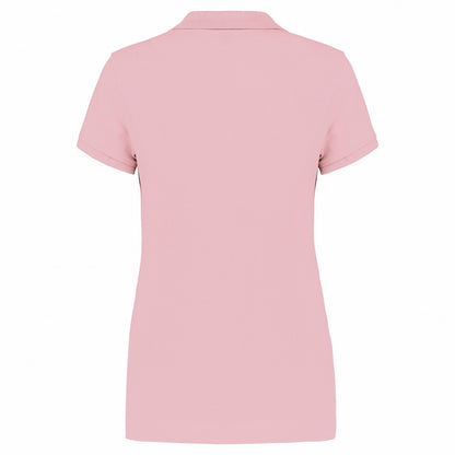 Pale Pink - Back - Kariban Womens-Ladies Pique Polo Shirt