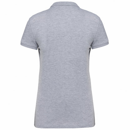Oxford Grey - Back - Kariban Womens-Ladies Pique Polo Shirt