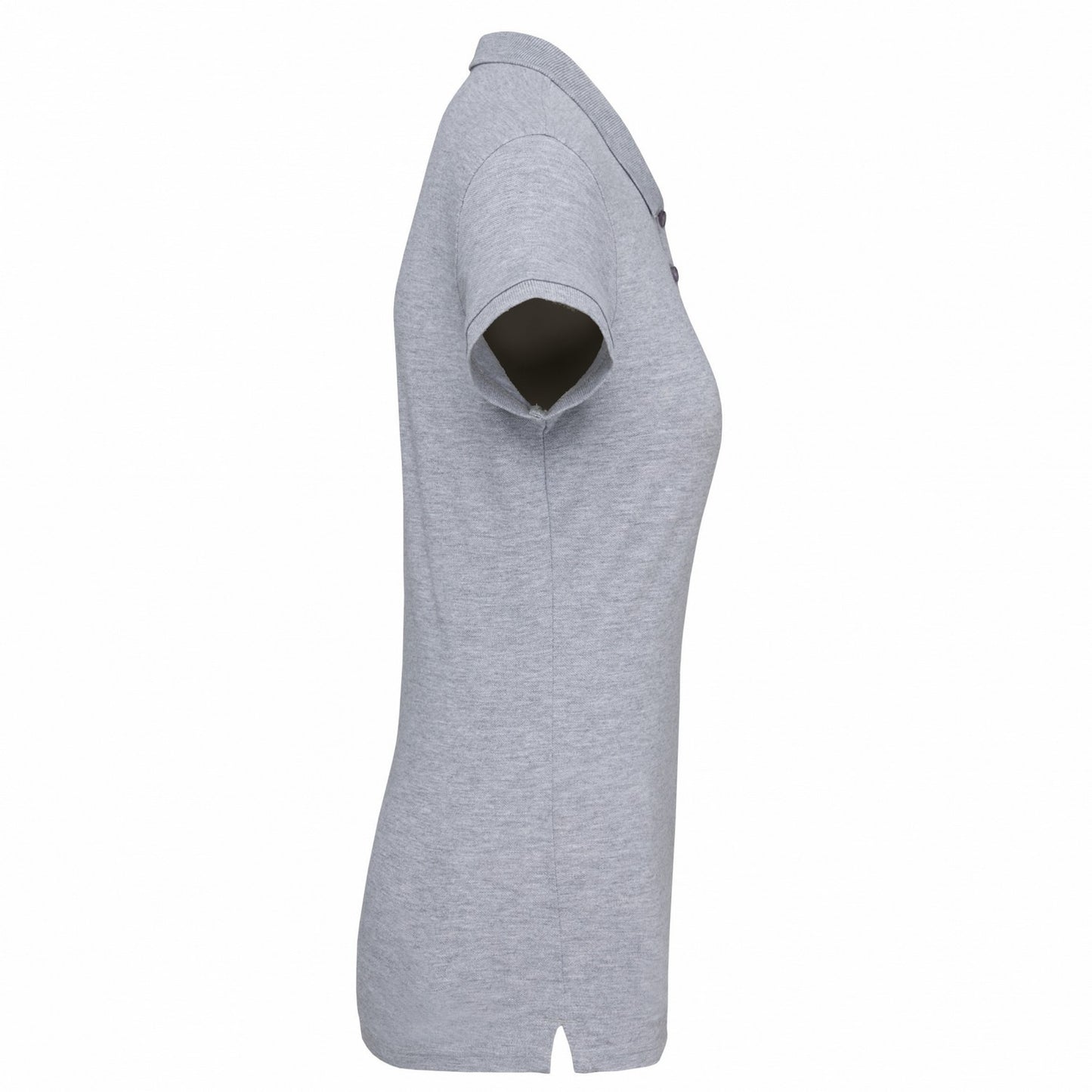 Oxford Grey - Side - Kariban Womens-Ladies Pique Polo Shirt