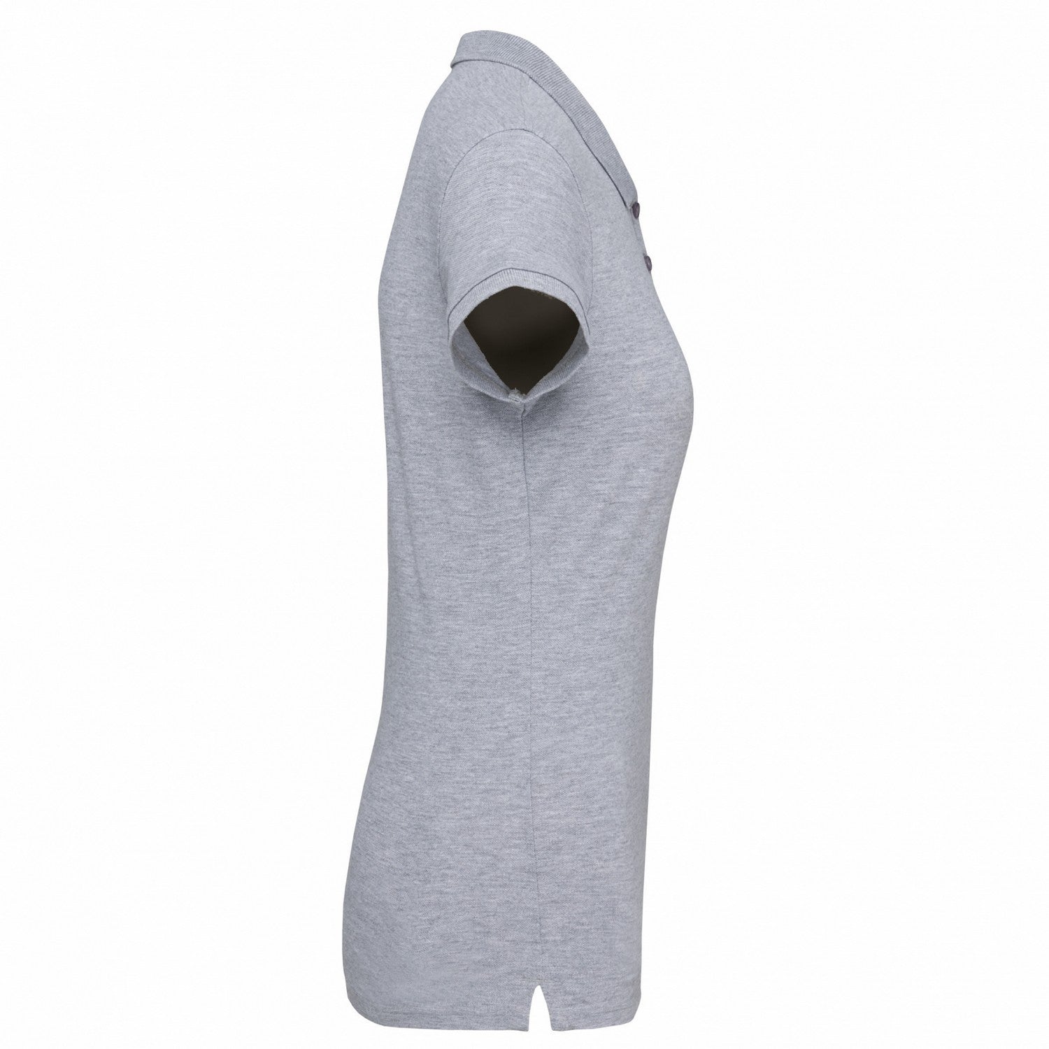 Oxford Grey - Side - Kariban Womens-Ladies Pique Polo Shirt