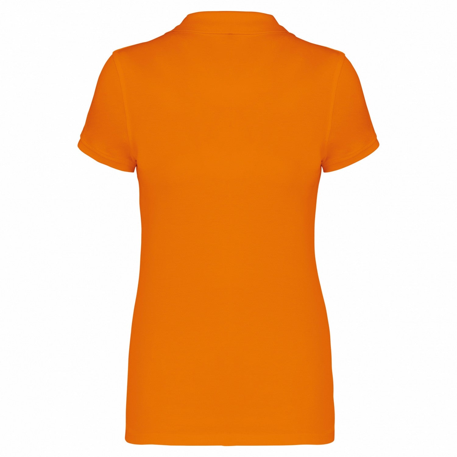 Orange - Back - Kariban Womens-Ladies Pique Polo Shirt