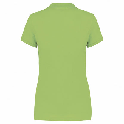 Lime Green - Back - Kariban Womens-Ladies Pique Polo Shirt