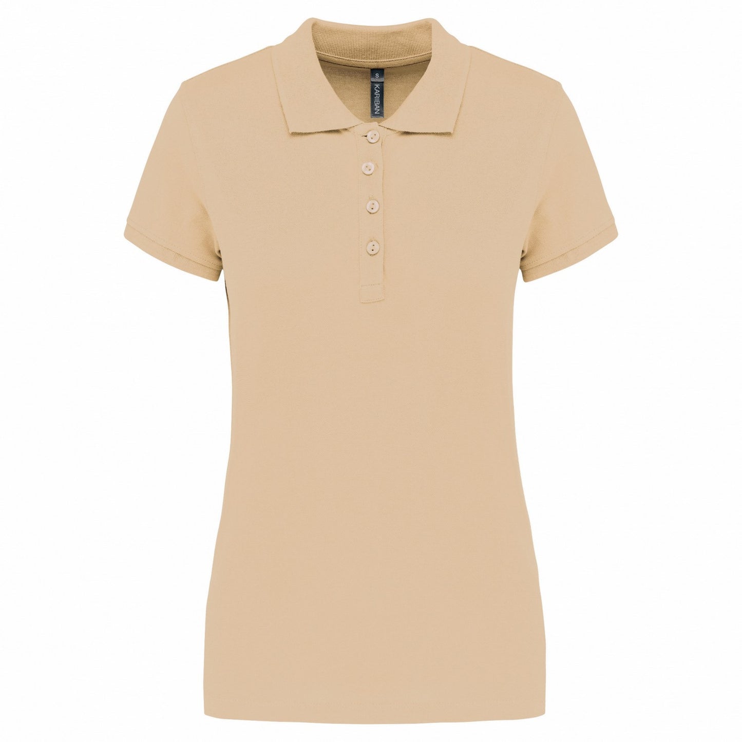 Light Sand - Front - Kariban Womens-Ladies Pique Polo Shirt