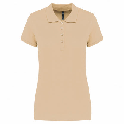 Light Sand - Front - Kariban Womens-Ladies Pique Polo Shirt