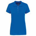 Light Royal Blue - Front - Kariban Womens-Ladies Pique Polo Shirt