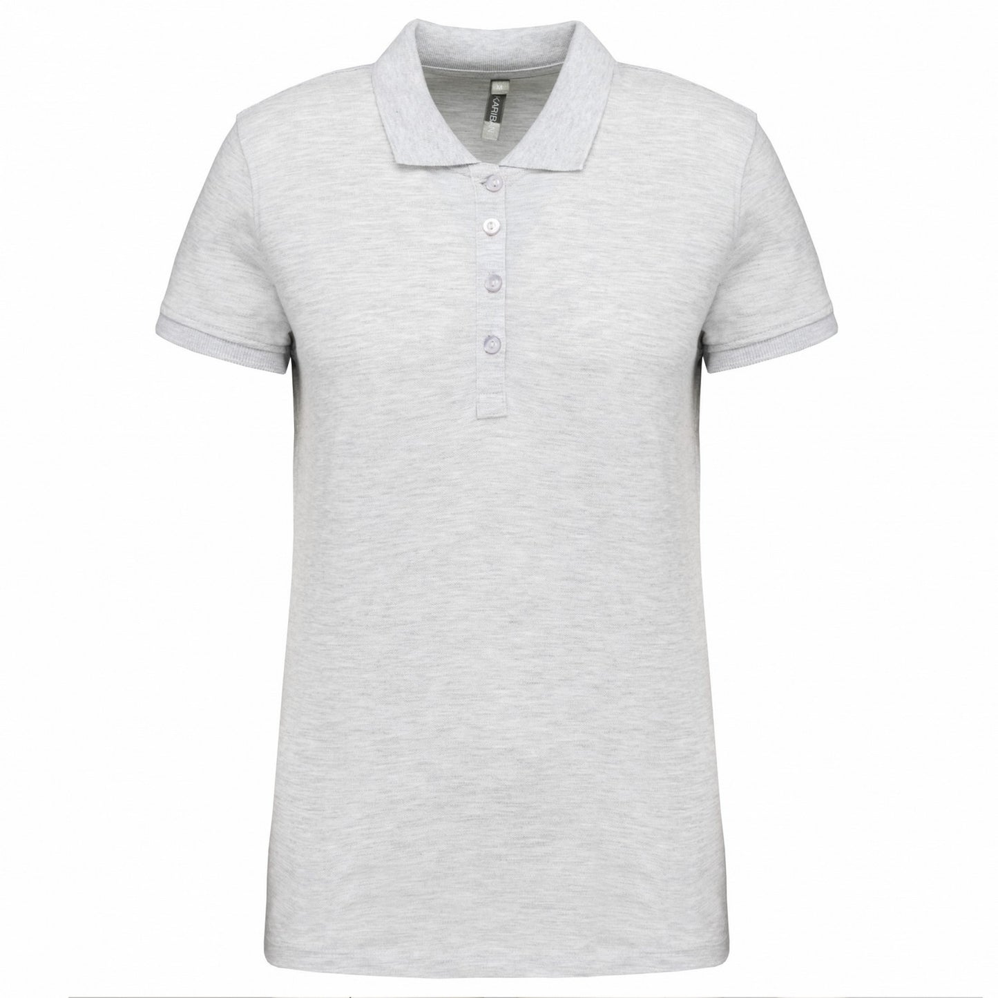 Ash Heather - Front - Kariban Womens-Ladies Pique Polo Shirt