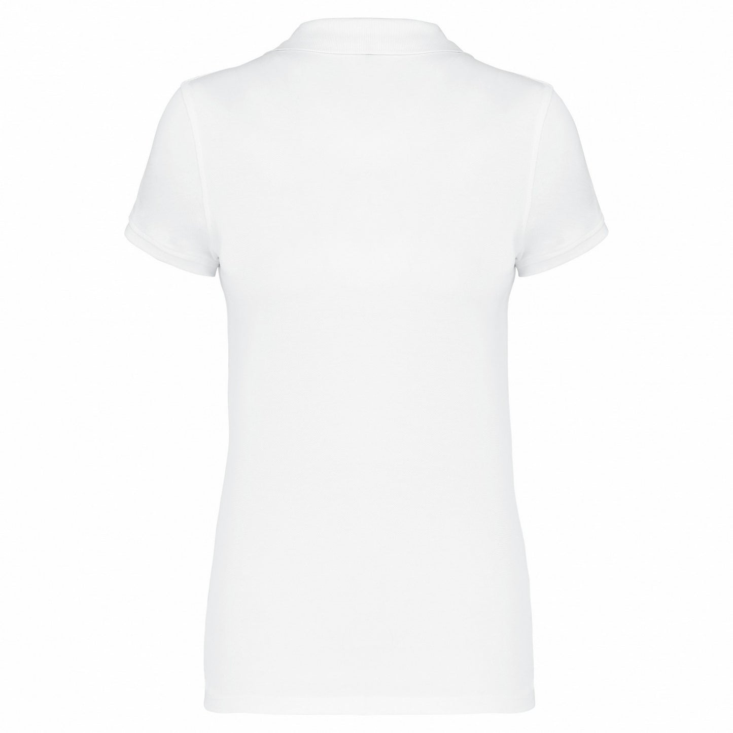 White - Back - Kariban Womens-Ladies Pique Polo Shirt