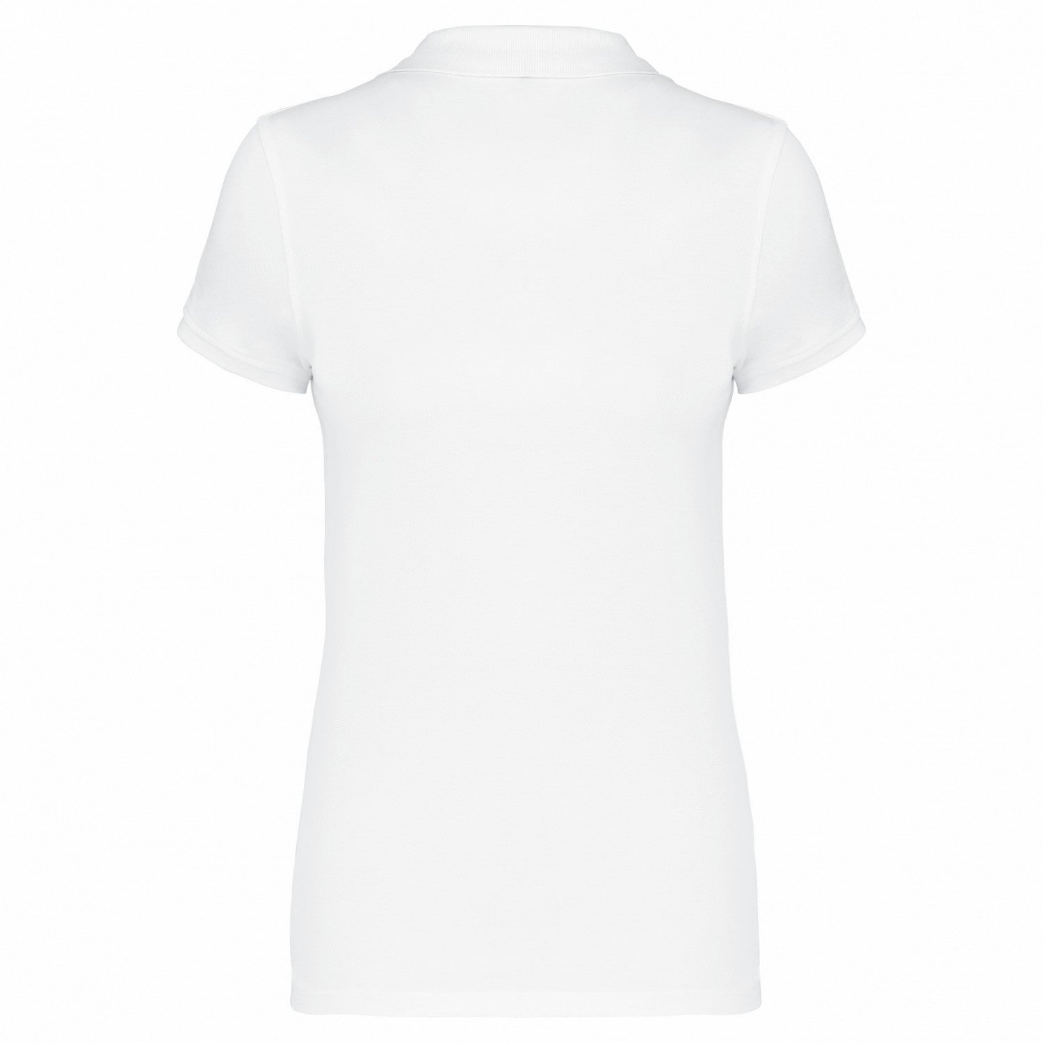 White - Back - Kariban Womens-Ladies Pique Polo Shirt