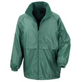 Bottle Green - Front - Result Core Mens Microfleece Lined Waterproof Jacket